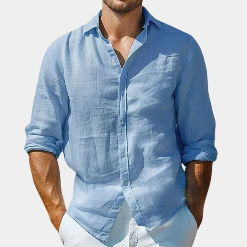 Bordeaux Linen Shirt - Arvenis Co.