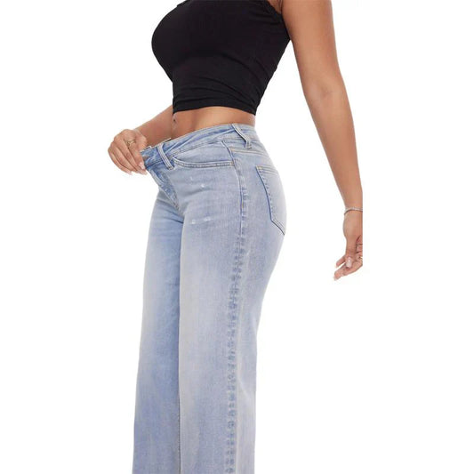 Super stretch hip-lifting comfortable jeans