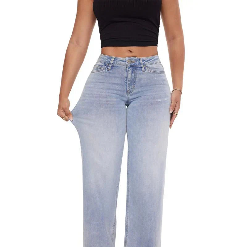 Super stretch hip-lifting comfortable jeans