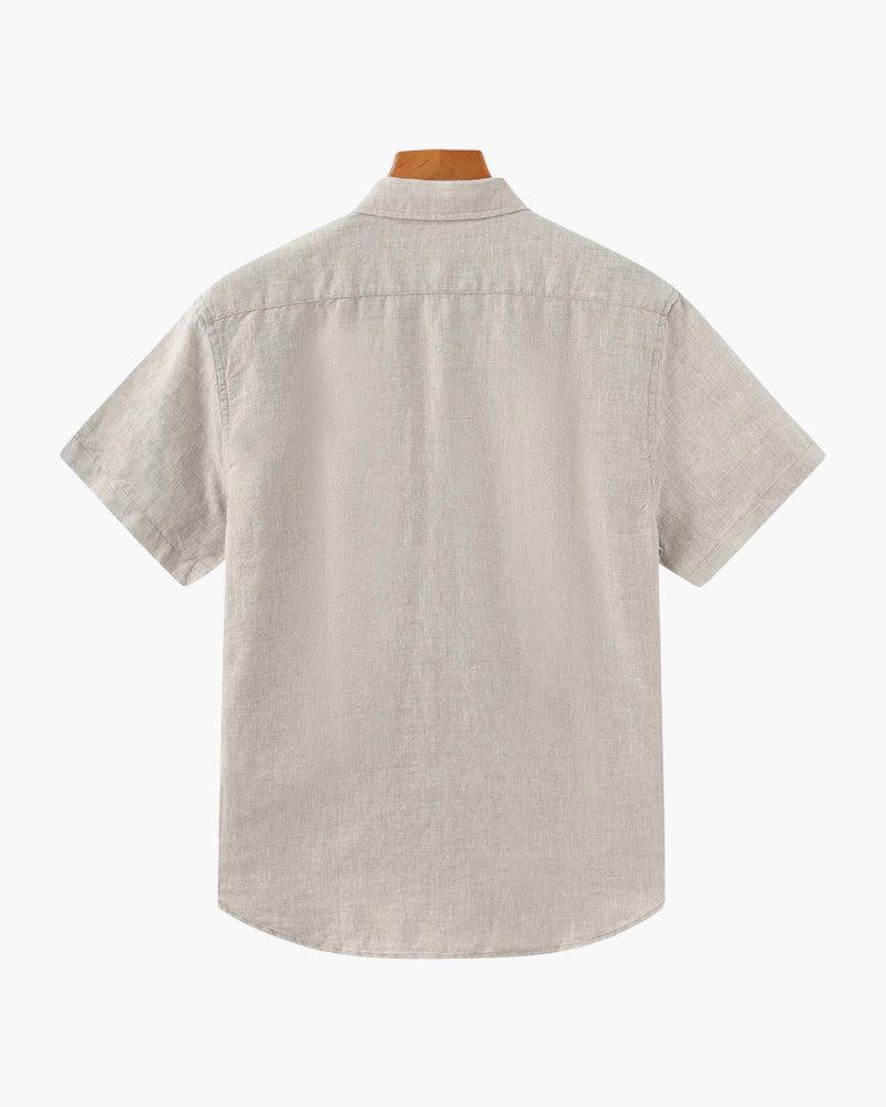 Mykonos Linen Shirt (Shortsleeve) - Arvenis Co.