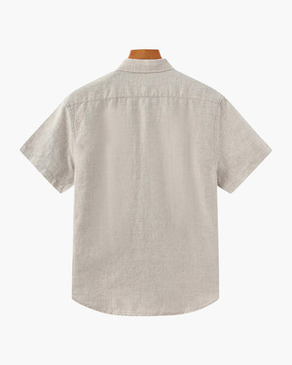 Mykonos Linen Shirt (Shortsleeve) - Arvenis Co.