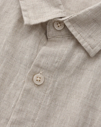 Mykonos Linen Shirt (Shortsleeve) - Arvenis Co.