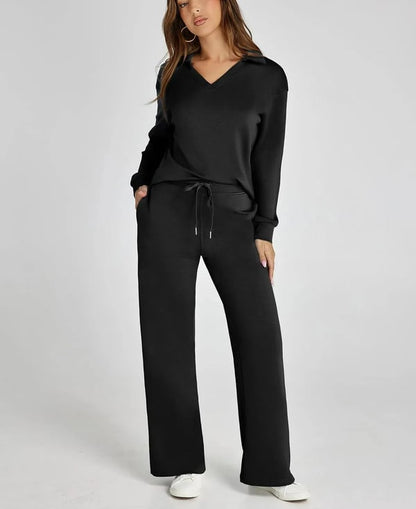 Women's 2 Piece Sets Outfits Casual Long Sleeve Sweatsuits Sets(🔥Same as in the video)
