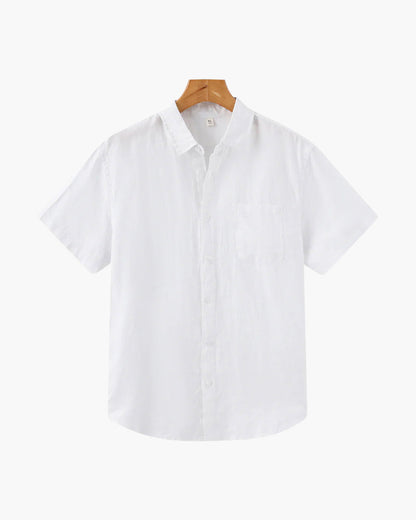 Mykonos Linen Shirt (Shortsleeve) - Arvenis Co.
