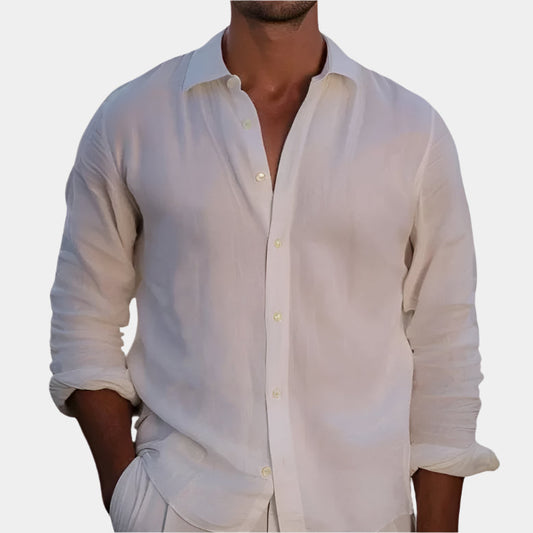 Bordeaux Linen Shirt - Arvenis Co.