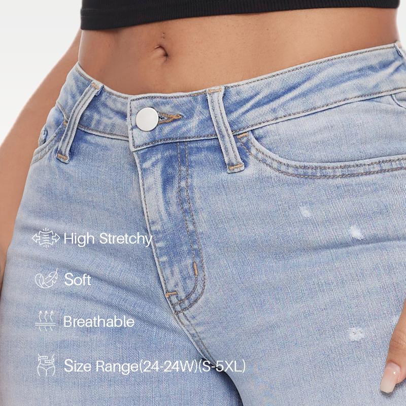 Super stretch hip-lifting comfortable jeans