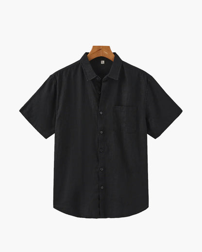 Mykonos Linen Shirt (Shortsleeve) - Arvenis Co.