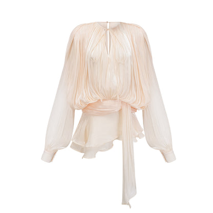 Eugénie ruffled mini dress
