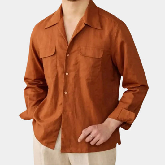 Luxe Elegance Long Sleeve Shirt - Arvenis Co.