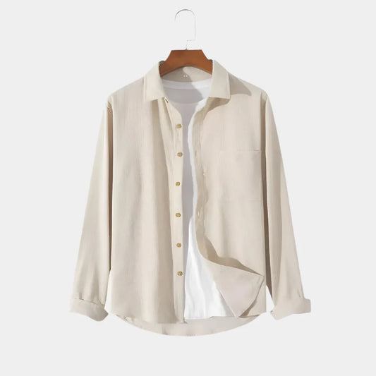 Prestige Solid Corduroy Shirt - Arvenis Co.
