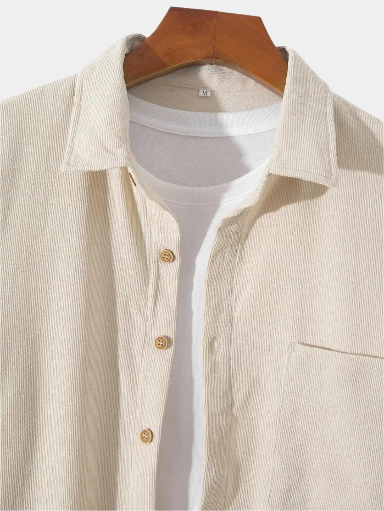 Prestige Solid Corduroy Shirt - Arvenis Co.