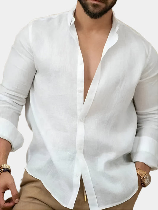 Classic Linen Dress Shirt - Arvenis Co.