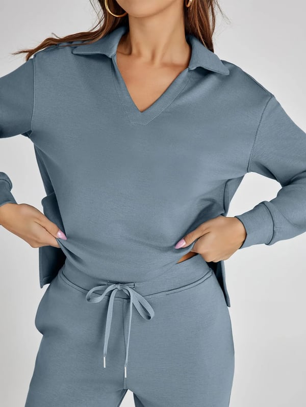 Women's 2 Piece Sets Outfits Casual Long Sleeve Sweatsuits Sets(🔥Same as in the video)