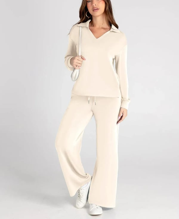 Women's 2 Piece Sets Outfits Casual Long Sleeve Sweatsuits Sets(🔥Same as in the video)