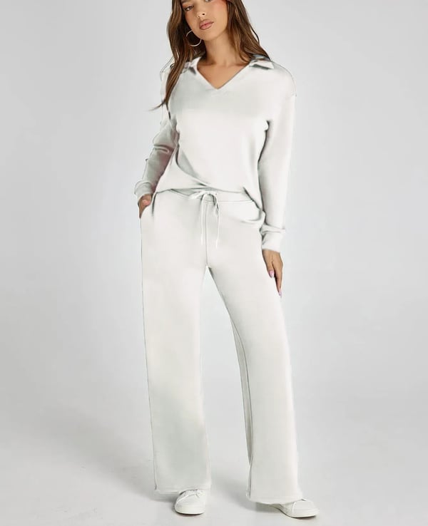 Women's 2 Piece Sets Outfits Casual Long Sleeve Sweatsuits Sets(🔥Same as in the video)